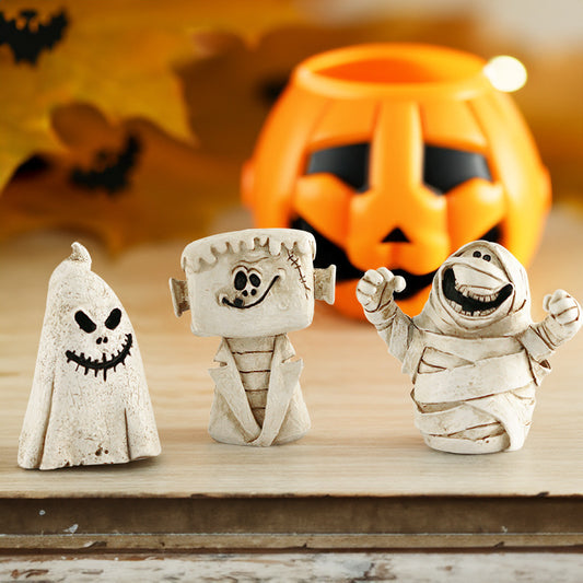 Halloween Pumpkin Ghost Ornaments