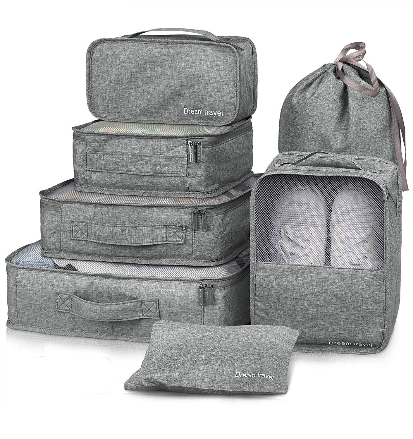 7piece Compression Packing Cubes