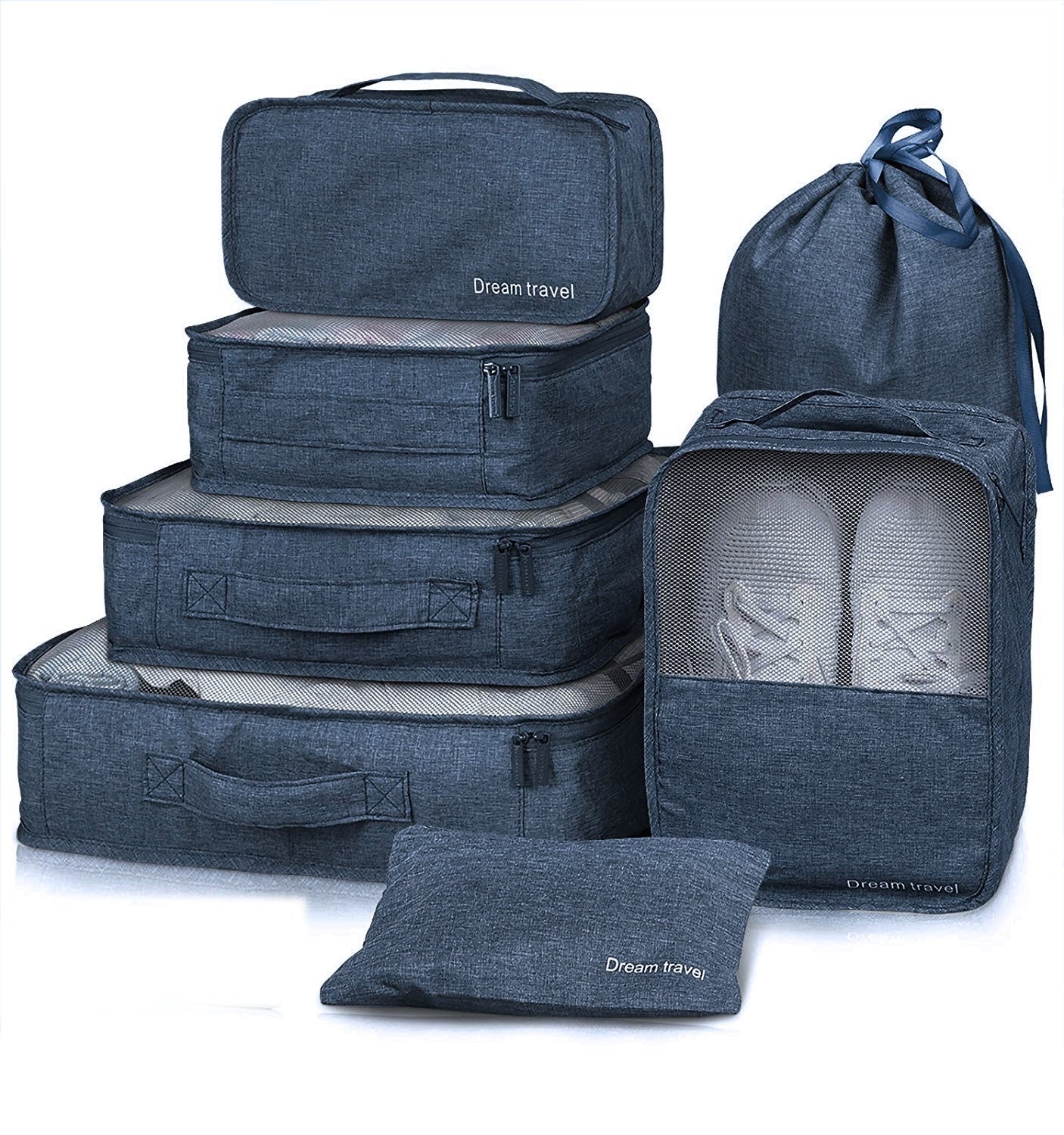 7piece Compression Packing Cubes